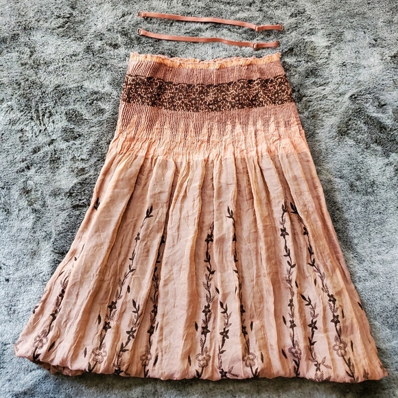 ANTHROPOLOGIE LAPIS GIRL BOHO DRESS / TOP / SKIRT 6/6X - Picture 5 of 9